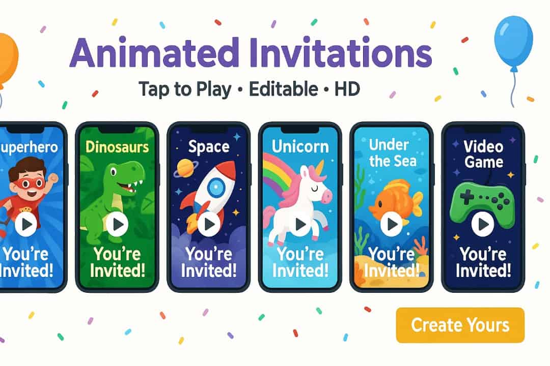 Animated Invitations_ The Ultimate Guide to Creating & Sending Digital e-Invites