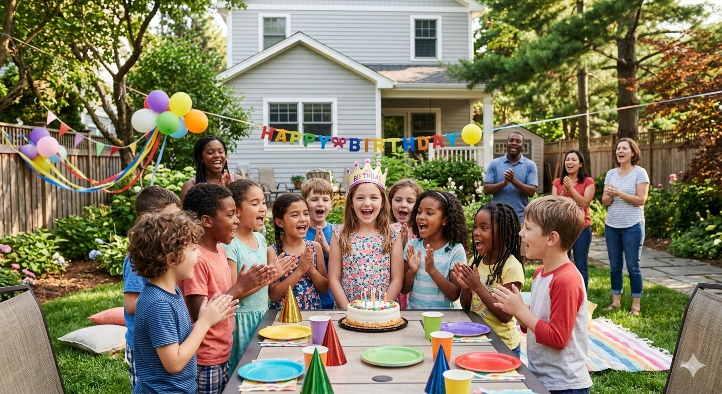 Modern Online Greeting Card for Kids